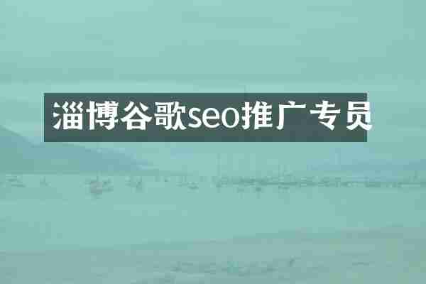 淄博谷歌seo推广专员