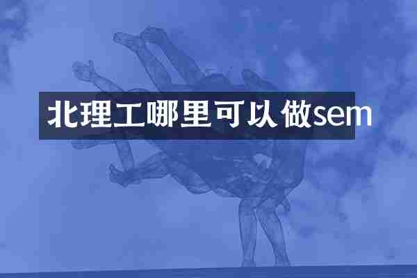 北理工哪里可以做sem