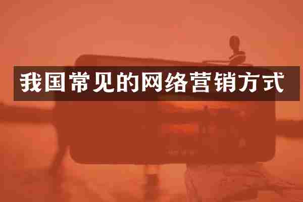 我国常见的网络营销方式