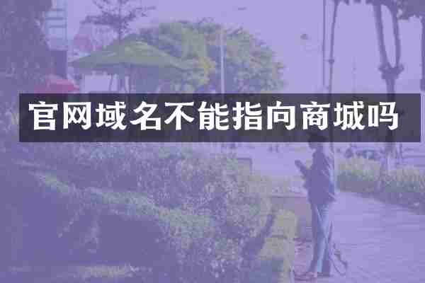 官网域名不能指向商城吗