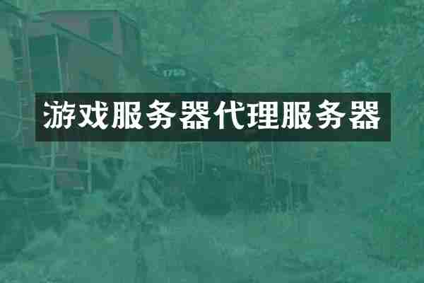 游戏服务器代理服务器