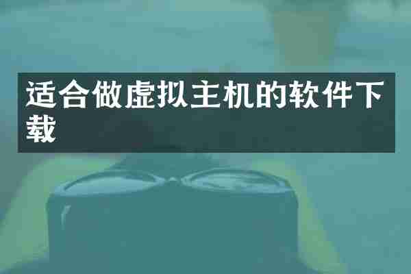适合做虚拟主机的软件下载