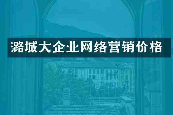 潞城大企业网络营销价格