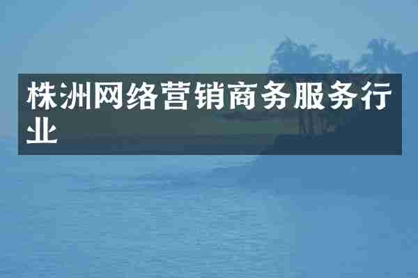 株洲网络营销商务服务行业