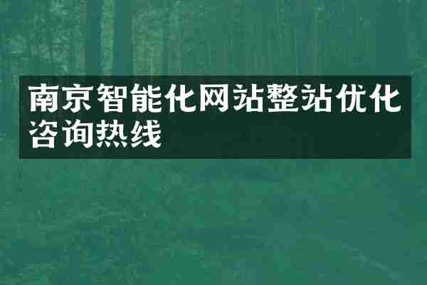 南京智能化网站整站优化咨询热线