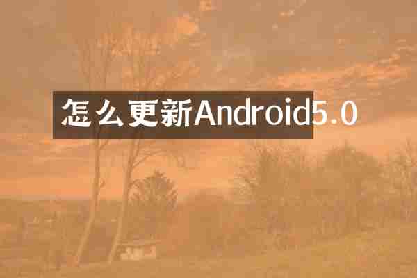 怎么更新Android5.0