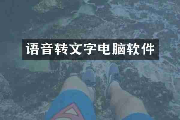 语音转文字电脑软件