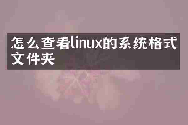 怎么查看linux的系统格式的文件夹