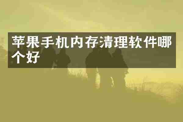 苹果手机内存清理软件哪个好
