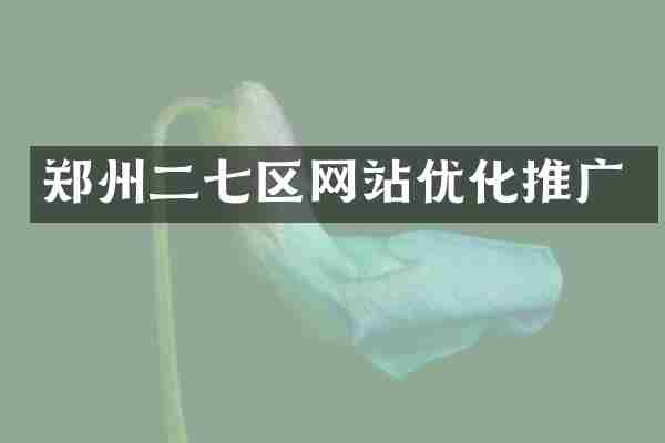 郑州二七区网站优化推广