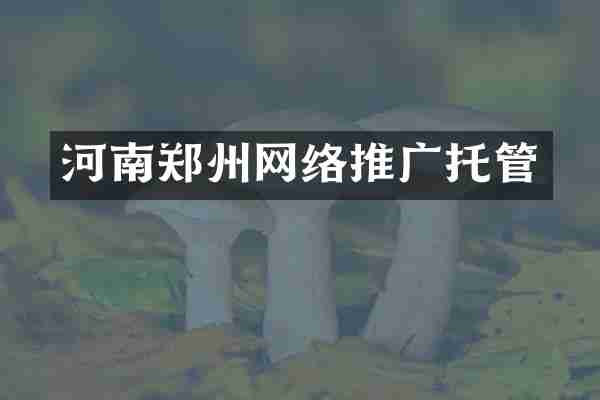 河南郑州网络推广托管