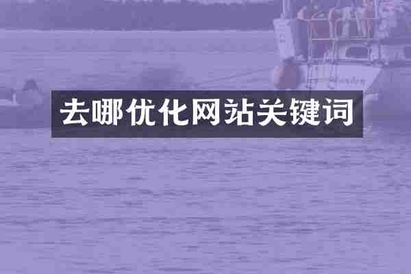 去哪优化网站关键词