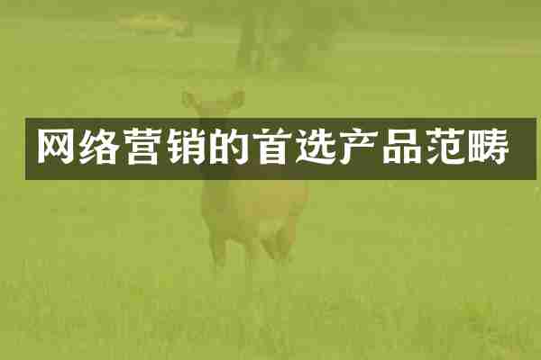 网络营销的首选产品范畴