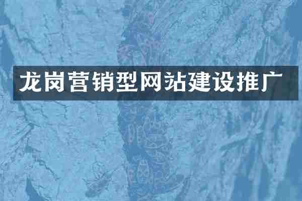 龙岗营销型网站建设推广