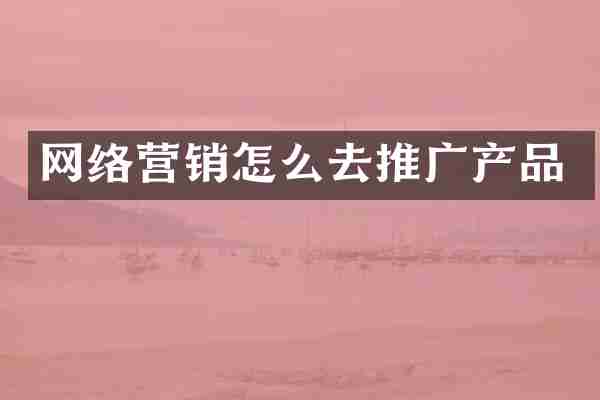网络营销怎么去推广产品