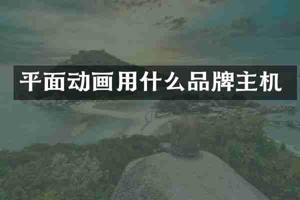 平面动画用什么品牌主机