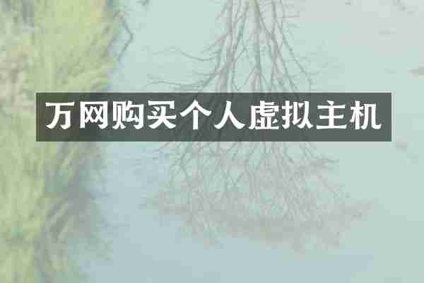 万网购买个人虚拟主机