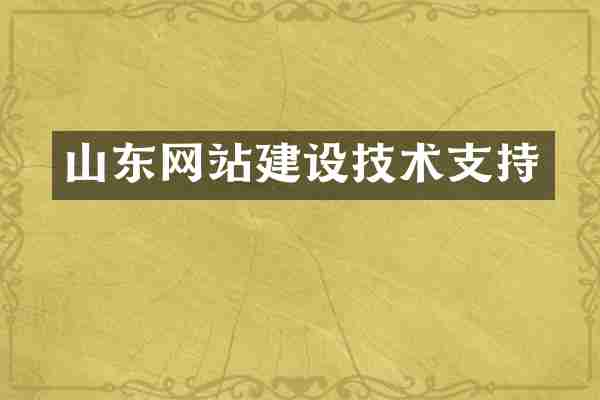 山东网站建设技术支持