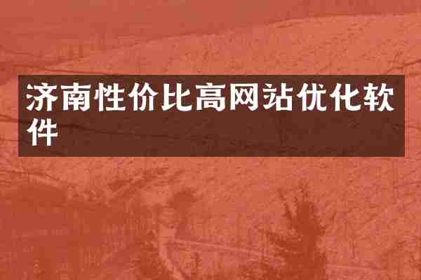 济南性价比高网站优化软件