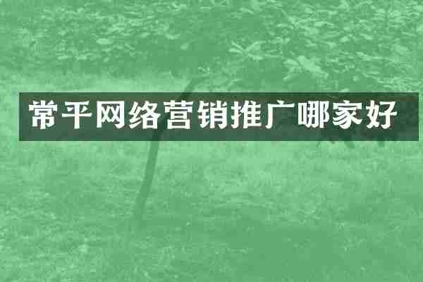 常平网络营销推广哪家好