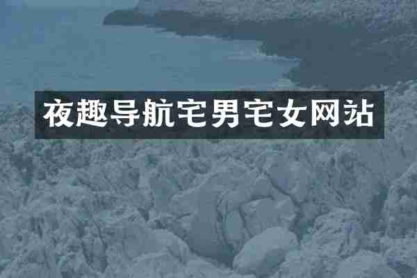 夜趣导航宅男宅女网站