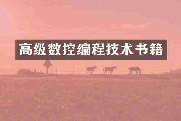 高级数控编程技术书籍