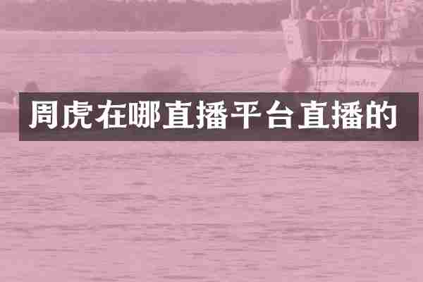 周虎在哪直播平台直播的