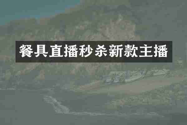 餐具直播秒杀新款主播