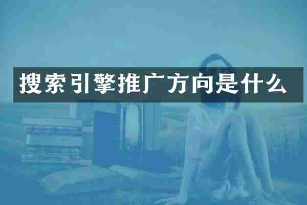 搜索引擎推广方向是什么