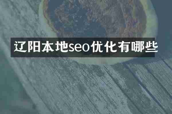 辽阳本地seo优化有哪些