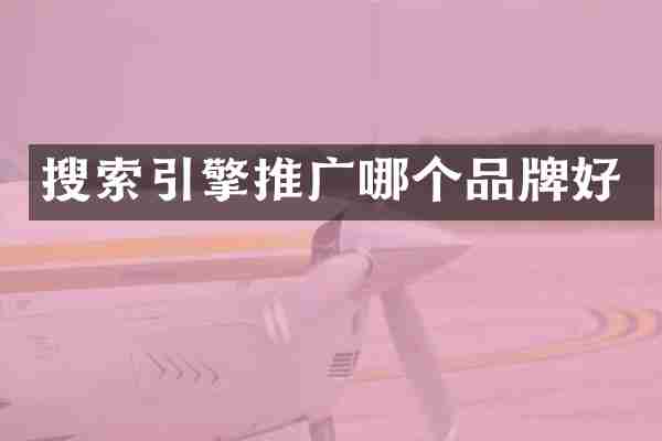 搜索引擎推广哪个品牌好