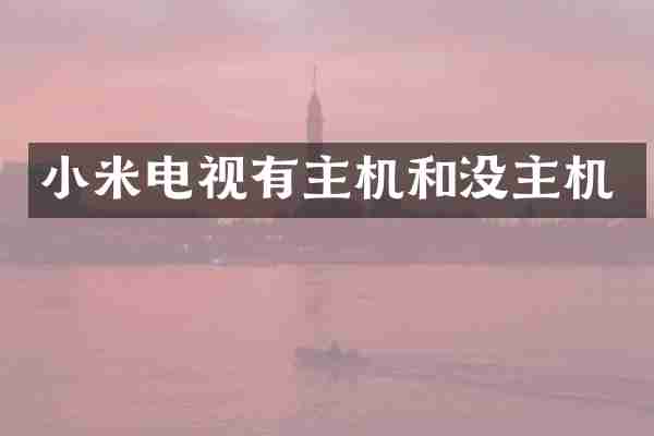 小米电视有主机和没主机