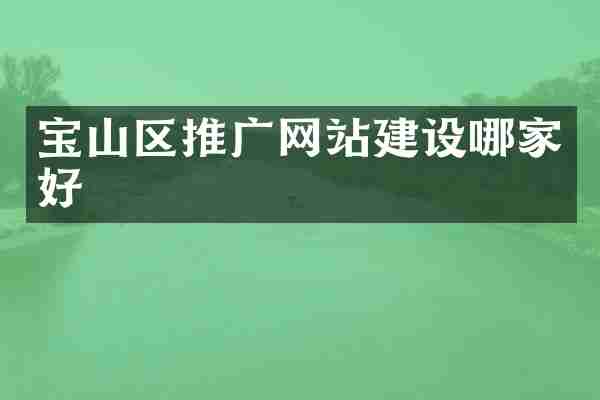 宝山区推广网站建设哪家好