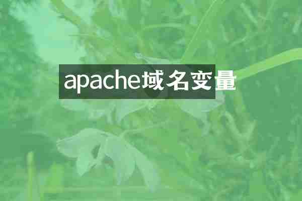 apache域名变量