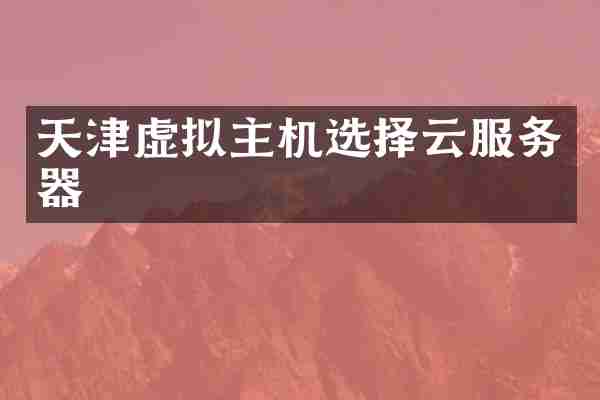 天津虚拟主机选择云服务器