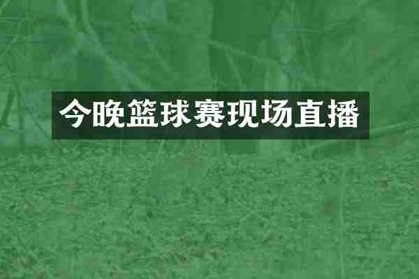 今晚篮球赛现场直播