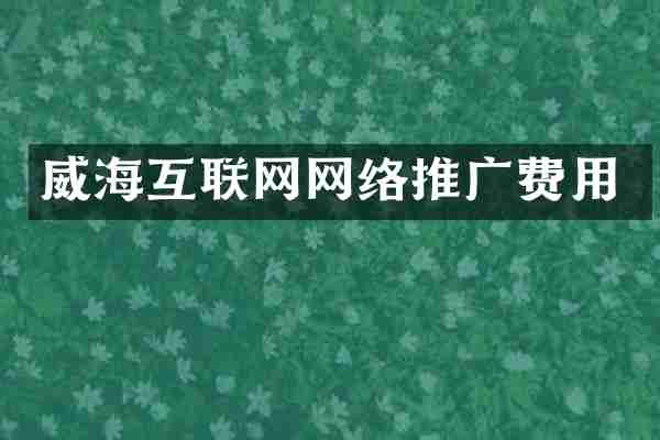 威海互联网网络推广费用