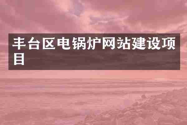 丰台区电锅炉网站建设项目