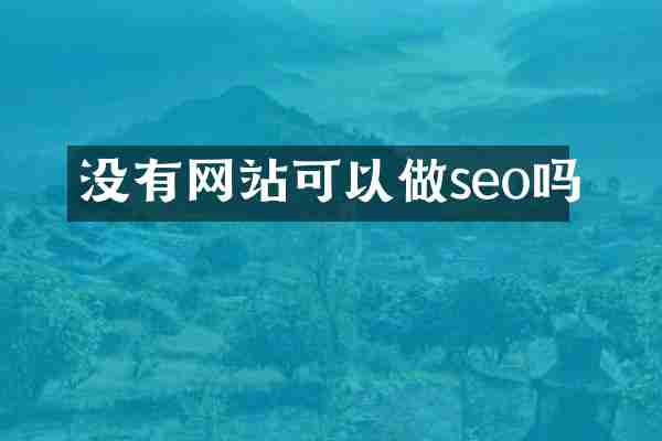 没有网站可以做seo吗