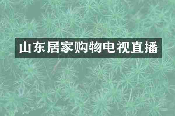 山东居家购物电视直播