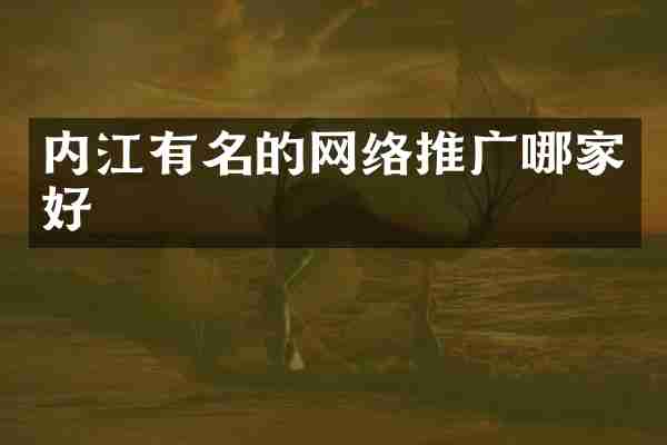 内江有名的网络推广哪家好
