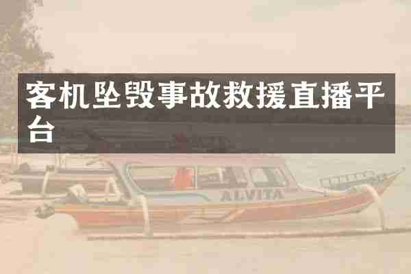 客机坠毁事故救援直播平台