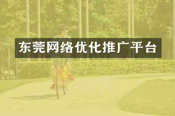 东莞网络优化推广平台