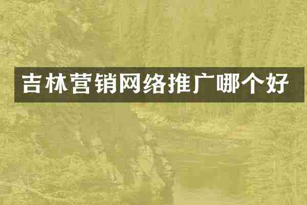 吉林营销网络推广哪个好