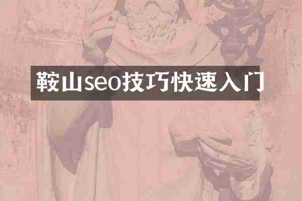 鞍山seo技巧快速入门