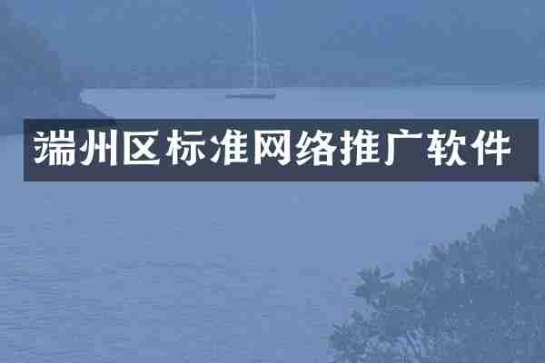 端州区标准网络推广软件