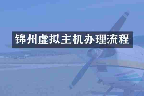 锦州虚拟主机办理流程