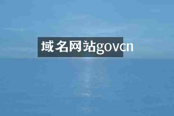 域名网站govcn