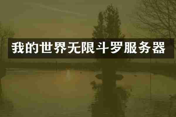我的世界无限斗罗服务器