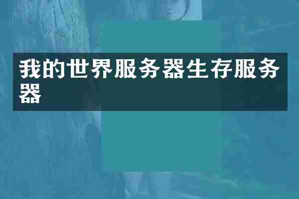 我的世界服务器生存服务器